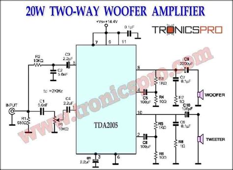 Amplifier Woofer Circuit