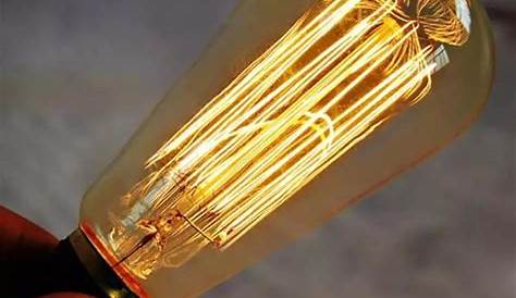 Ampoule Incandescente Edison Minitube Vintage En Verre