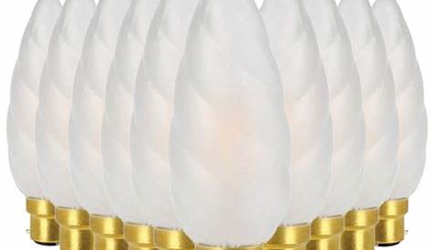 Ampoule Led B22 Flamme Torsadée Géante Satin 2700K 450lm 4W