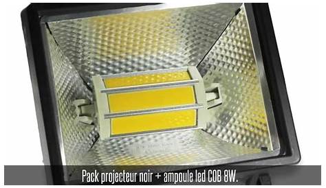 Ampoule Led Pour Projecteur Halogene Halogène Noir (IP 54) + SMD 10W