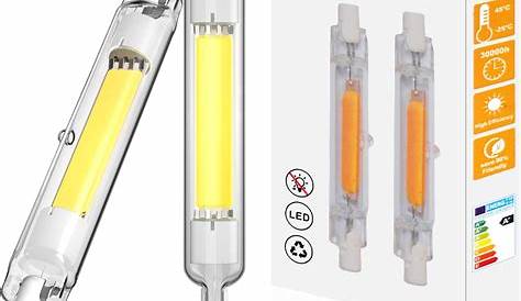 Ampoule LED R7S Dimmable Slim 118mm 10W Blanc Chaud 2700K