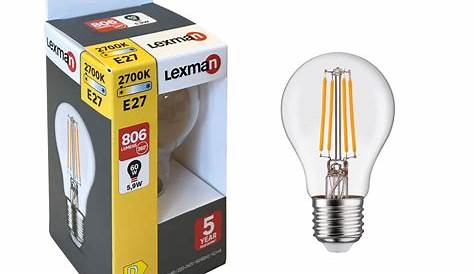 Ampoule Lexman Standard LED 12W = 1055Lm (équiv 75W) E27 4000K