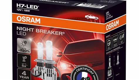 Ampoule Osram H7 Night Breaker Laser Blanc PX26D 55W 12V
