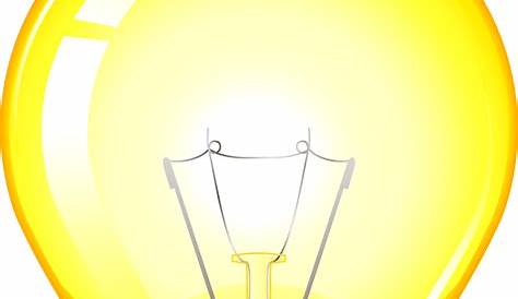 Ampoule Png Transparent Download Yellow Light Bulb Clip Art Yellow Light
