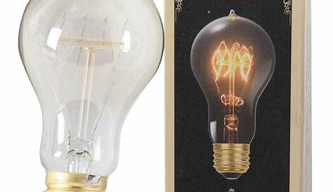 Ampoule incandescente , Vintage A19, 60 W GLOBE ÉLECTRIQUE