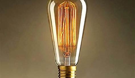 Ampoule Vintage E27 60w Filament Carbone Ronde /60W 442524