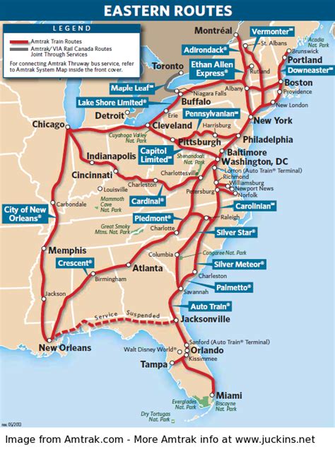 Amtrak Map East Coast