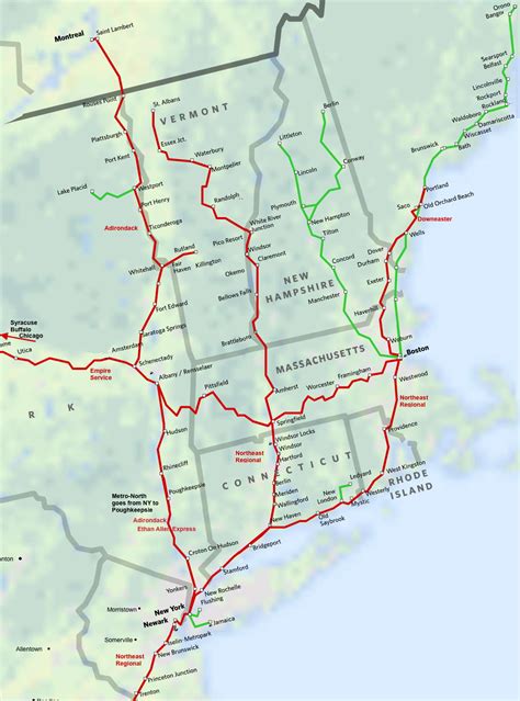Amtrak Map New Hampshire
