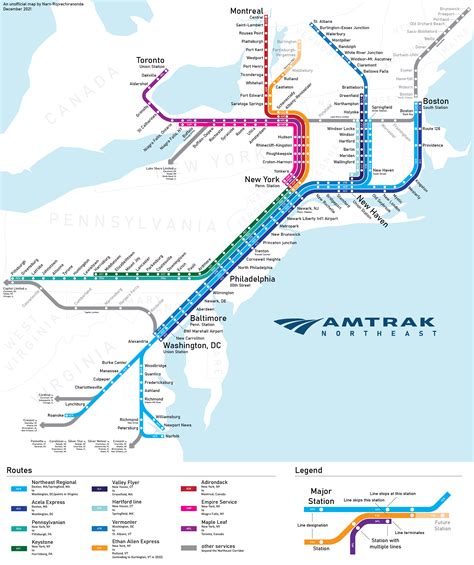 Amtrak Map Washington Dc