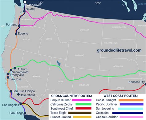 Amtrak Map West Coast