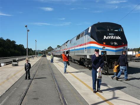 Amtrak's Silver Meteor taking a break at Jacksonville.