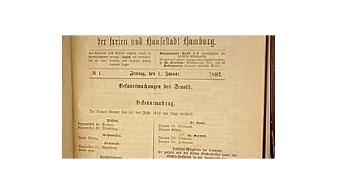 Amtsblatt der freien und Hansestadt Hamburg. JG 1910, Nrn. 1-184 (1