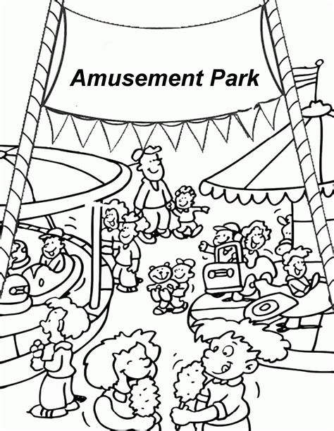 Amusement Park Coloring Pages: Bringing Joy And Creativity To Your Day