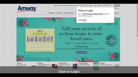 LOGIN to the new Amway website YouTube