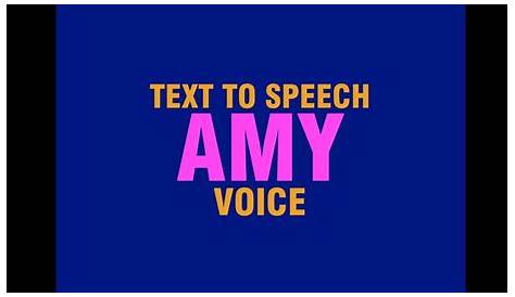 Amy Voice Text to Speech