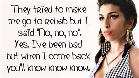 amy winehouse - rehab lyrics