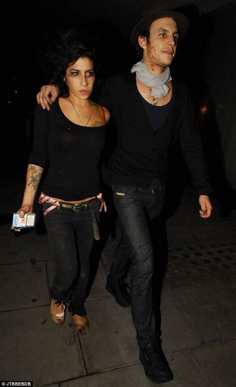 amy winehouse and blake leaving hotel