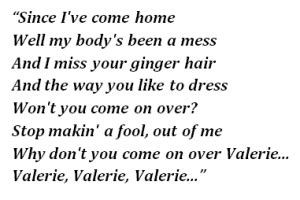 amy winehouse valerie meaning