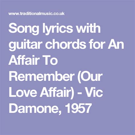 an affair to remember song lyrics