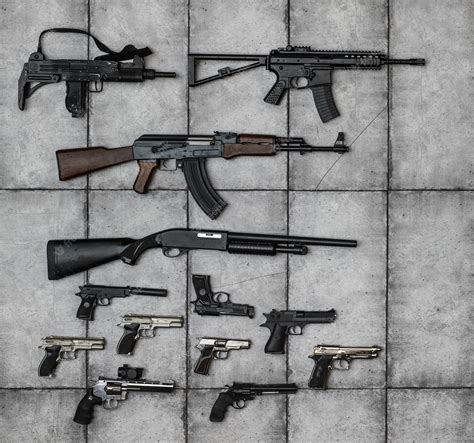 an arsenal of weapons