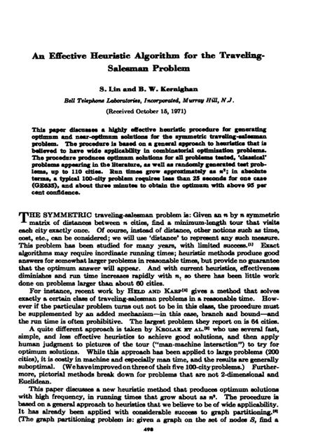 (PDF) Solving the multiple traveling salesman problem by a