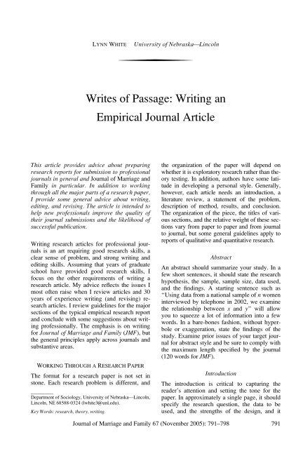 an empirical journal article is an example of a ____ source
