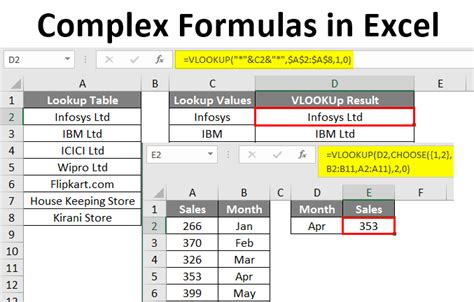 Complex Formulas Excel formula, Excel, Formula