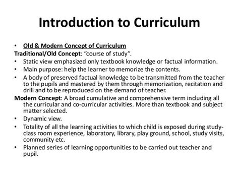 an introduction to curriculum studies