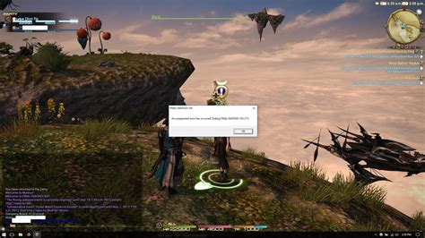 an unexpected error occurred final fantasy 14