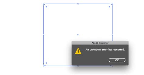 an unknown error has occurred illustrator when saving