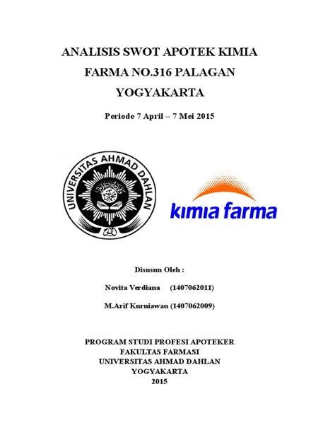 analisis swot pt kimia farma