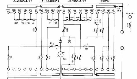 Analog Multimeter Schematic Free Wiring Diagram For You