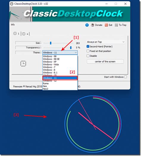 Analog Clock In Windows