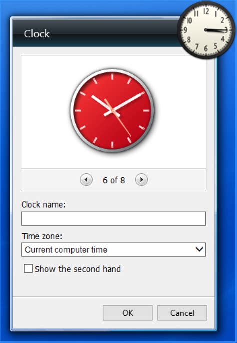 Analog Clock Widget For Windows 10