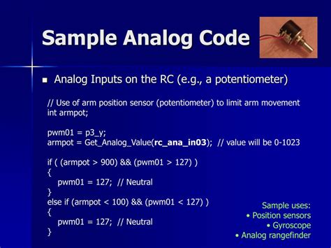 Analog Code Communication