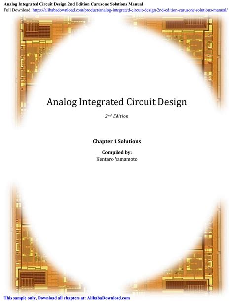 analog integrated circuit design solution