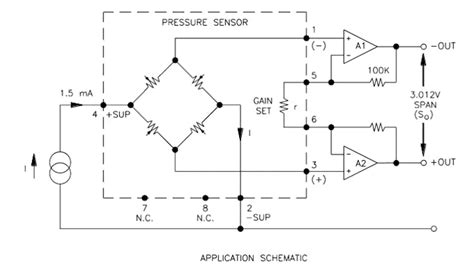 Analog Pressure Sensor Schematic