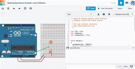 Analog Sensor Arduino Code