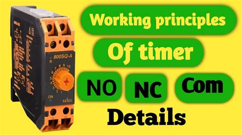 Analog Timer Working Principle