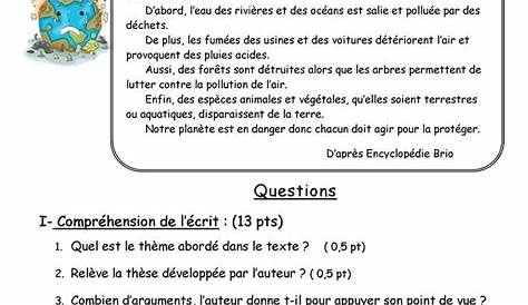 Etude De Texte Cm2 Avec Corrigé Pdf in 2021 | Speech synthesis, Free