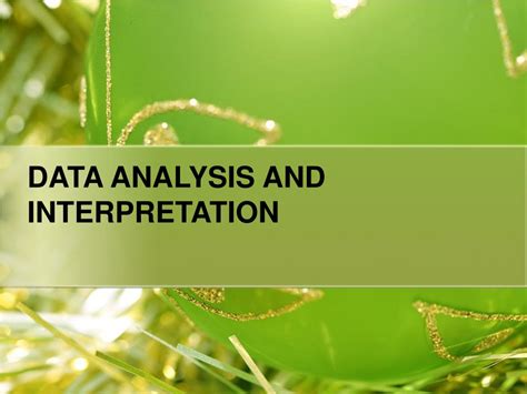 analysis and interpretation of data in research ppt
