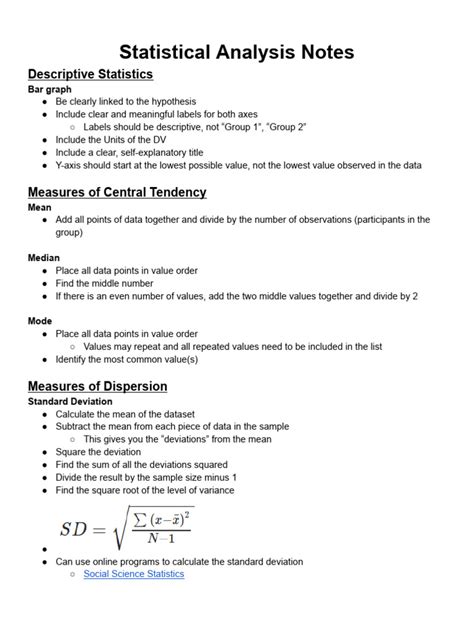 Analysis Notes Example