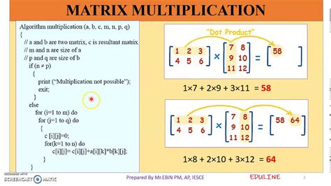 Analysis Of Matrix Multiplication Algorithm