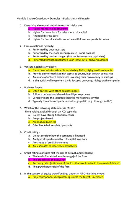 analysis questions examples multiple choice