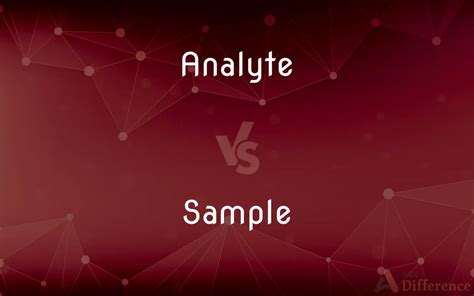 Analyte Vs Sample
