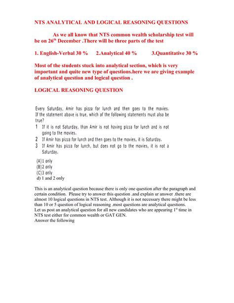 analytical reasoning questions for interview