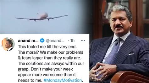 anand mahindra shares video of aeroplane