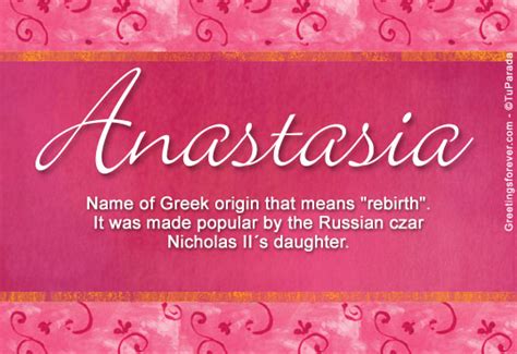 anastasia meaning in english