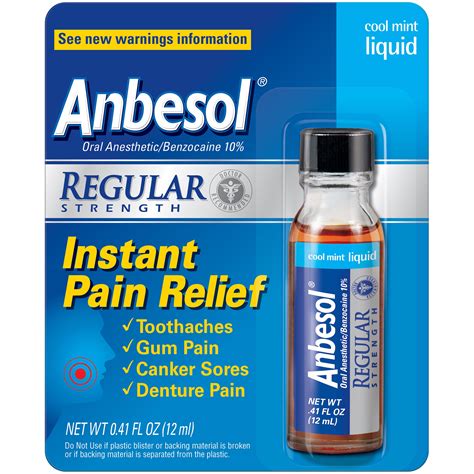 6 Anbesol Liquid Maximum Strength 0.41 oz eBay