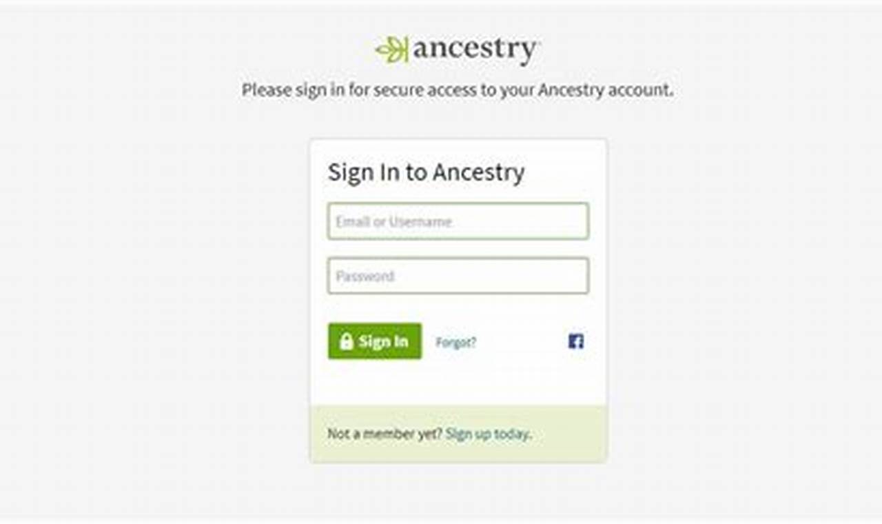 ancestry sign-in